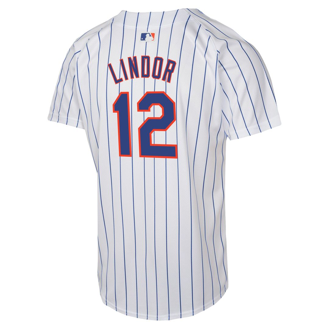 Francisco Lindor New York Mets Nike Youth Home Game Player Jersey - White Official MLB Team Apparel Baseball Fan Gear