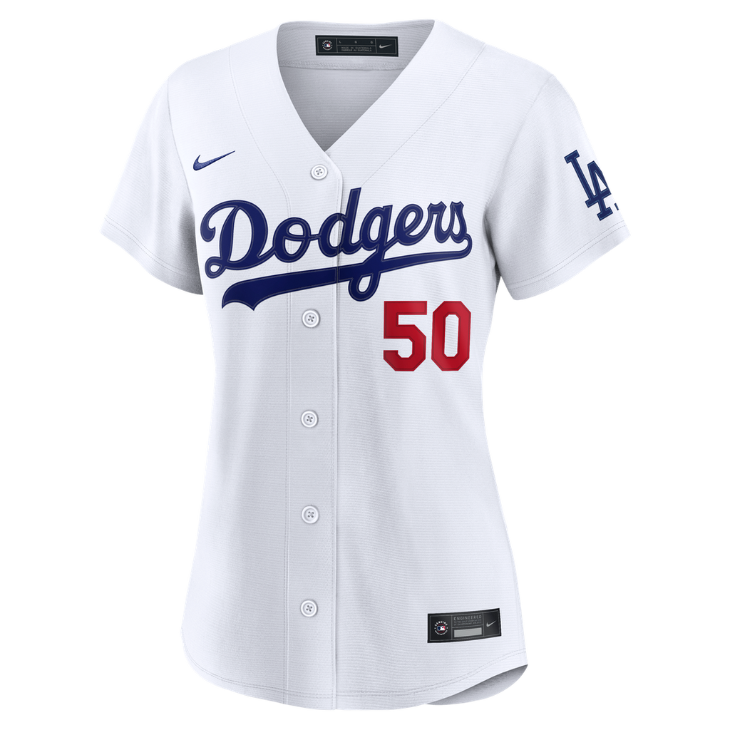 Mookie Betts Los Angeles Dodgers Nike Women's Home Stadium Jersey - White Official MLB Team Apparel Baseball Fan Gear