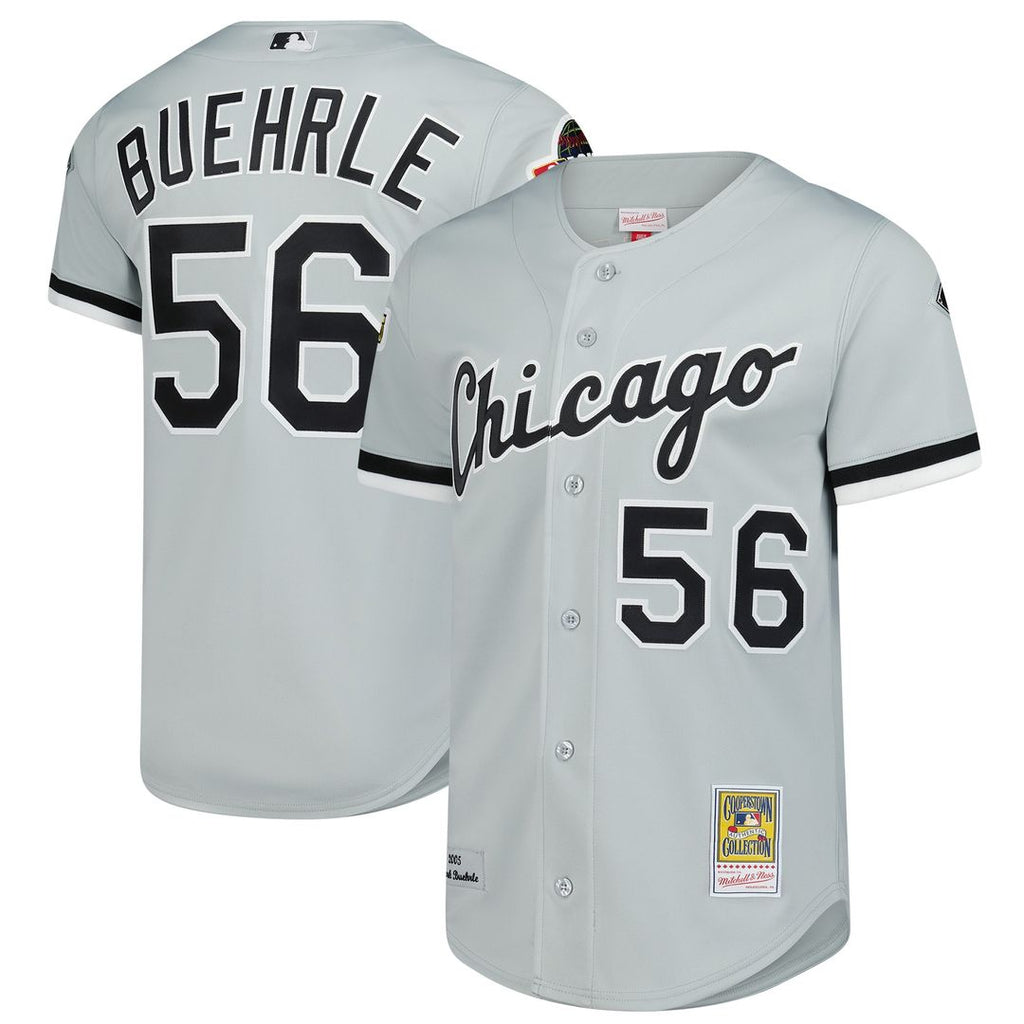 Mark Buehrle Chicago White Sox Mitchell & Ness 2005 Throwback Authentic Jersey - Gray Official MLB Team Apparel Baseball Fan Gear