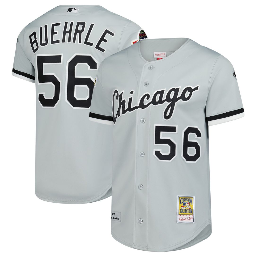 Mark Buehrle Chicago White Sox Mitchell & Ness 2005 Throwback Authentic Jersey - Gray Official MLB Team Apparel Baseball Fan Gear