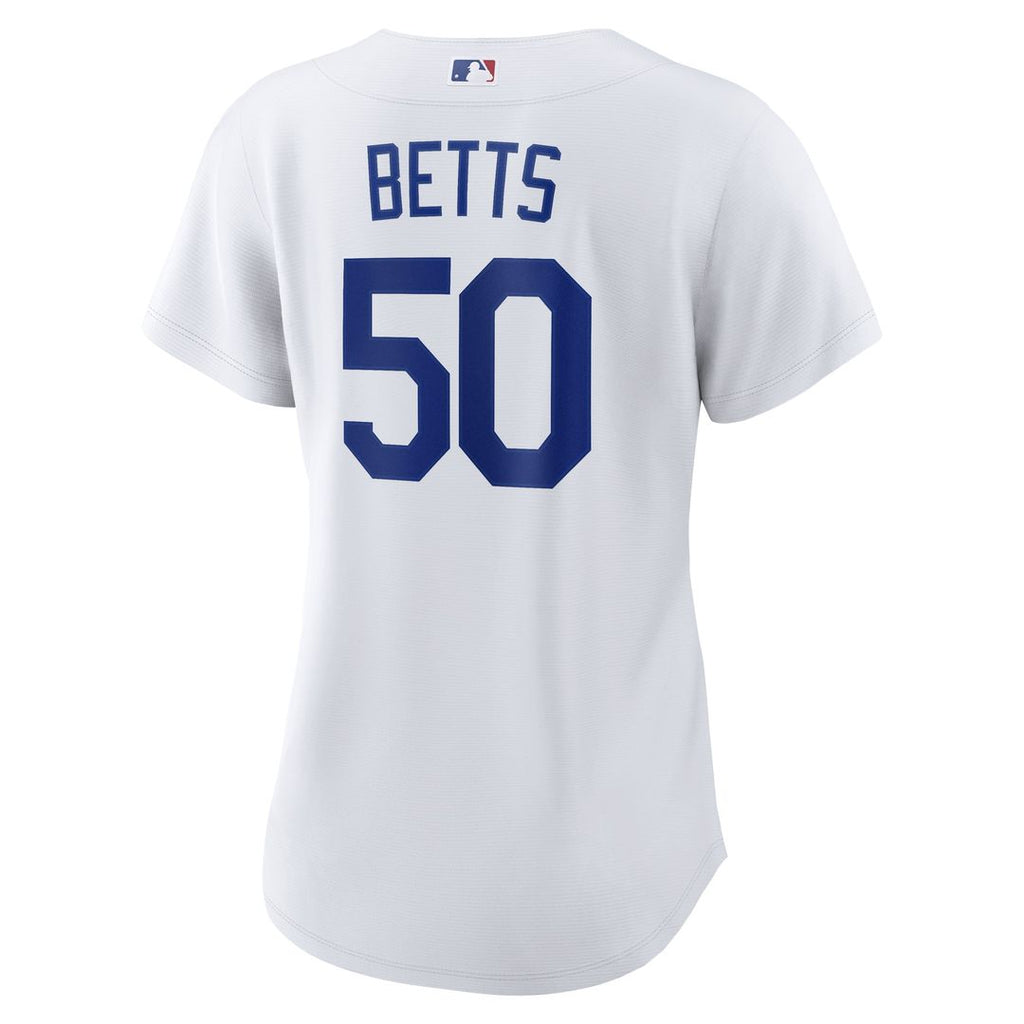 Mookie Betts Los Angeles Dodgers Nike Women's Home Replica Jersey - White Official MLB Team Apparel Baseball Fan Gear