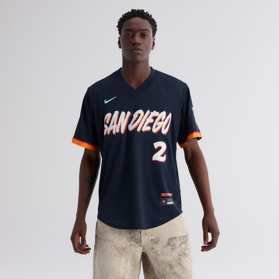 Xander Bogaerts San Diego Padres Nike 2026 City Connect Stadium Jersey - Obsidian Official MLB Team Apparel Baseball Fan Gear