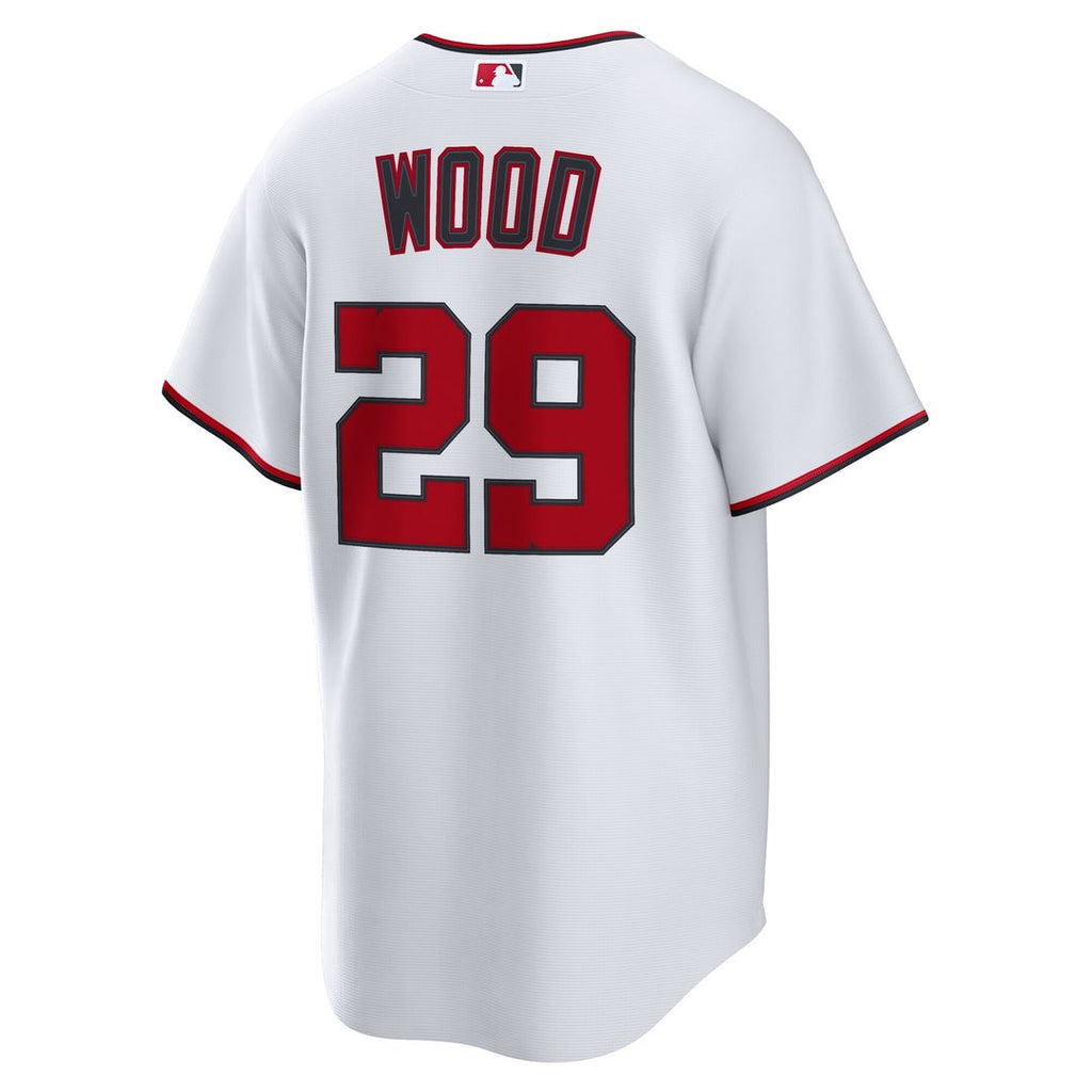 James Wood Washington Nationals Nike Home Replica Jersey - White Official MLB Team Apparel Baseball Fan Gear
