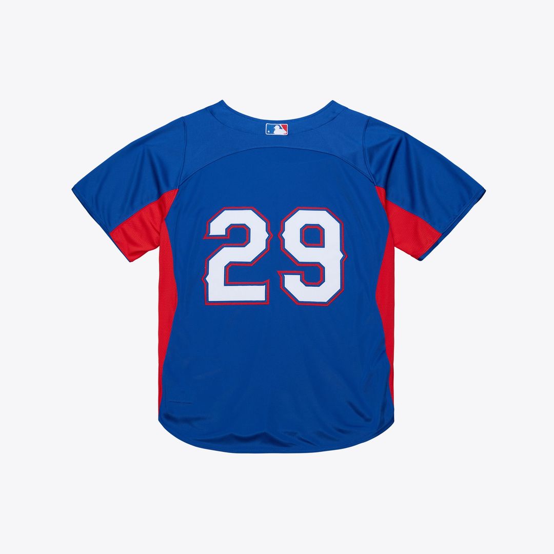 Adrian Beltre Texas Rangers Mitchell & Ness Cooperstown Mesh Batting Practice Button-Up Jersey - Royal Official MLB Team Apparel Baseball Fan Gear