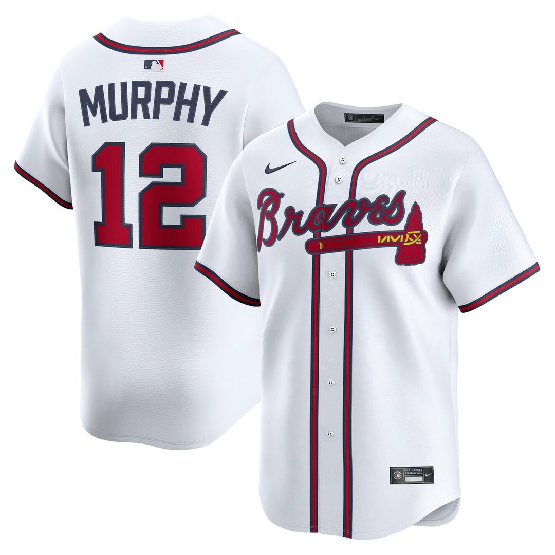 Sean Murphy Atlanta Braves Nike Home Limited Player Jersey - White Official MLB Team Apparel Baseball Fan Gear