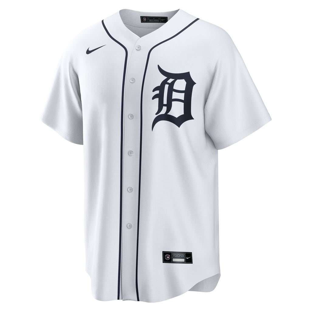 Gleyber Torres Detroit Tigers Nike Home Replica Jersey - White Official MLB Team Apparel Baseball Fan Gear