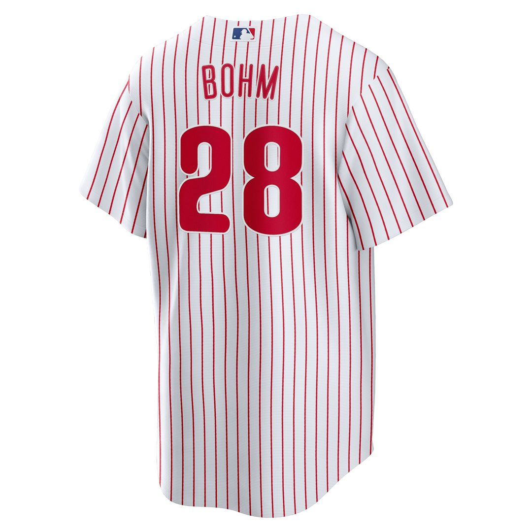 Alec Bohm Philadelphia Phillies Nike Home Replica Jersey - White Official MLB Team Apparel Baseball Fan Gear