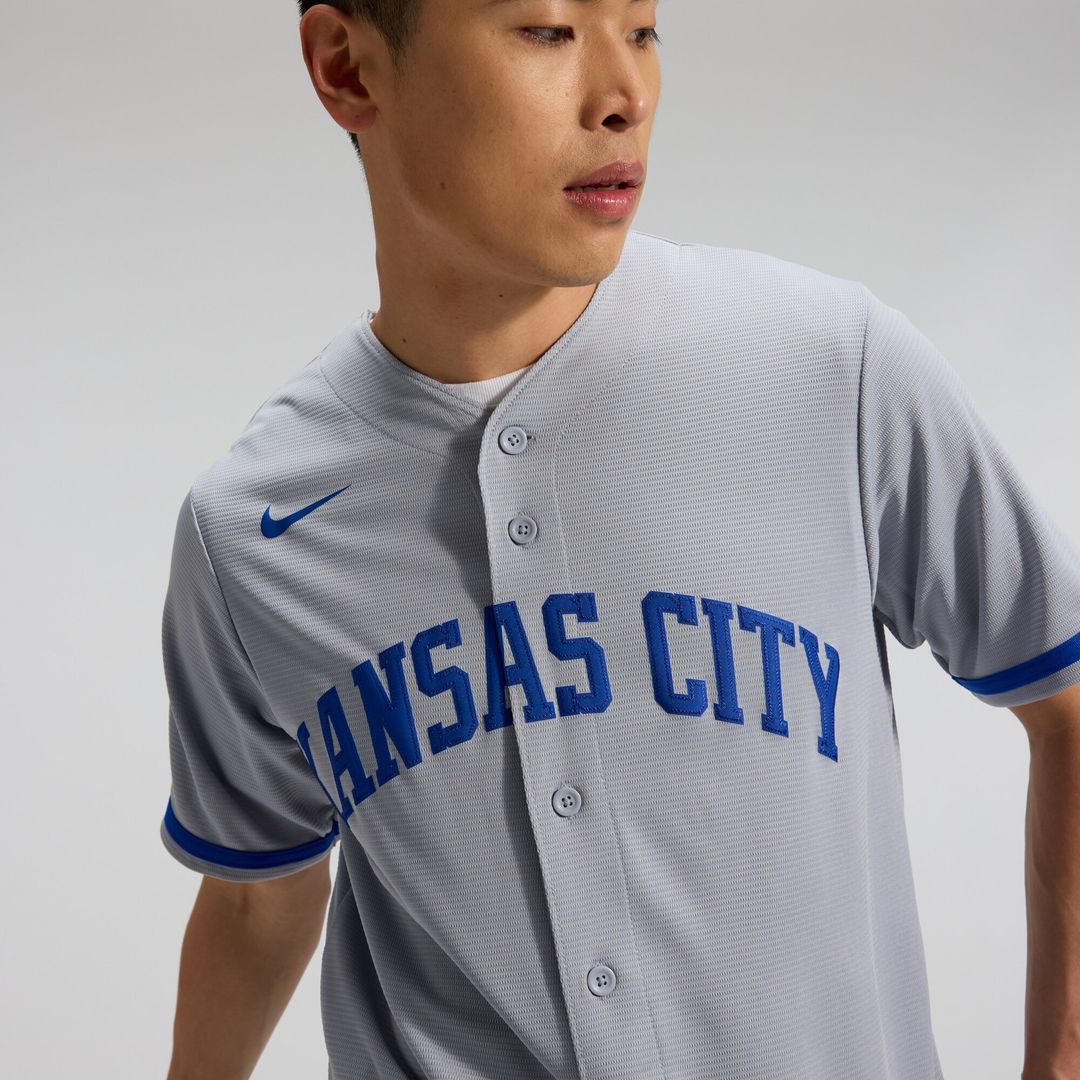 Bobby Witt Jr. Kansas City Royals Nike Road Replica Jersey - Gray Official MLB Team Apparel Baseball Fan Gear