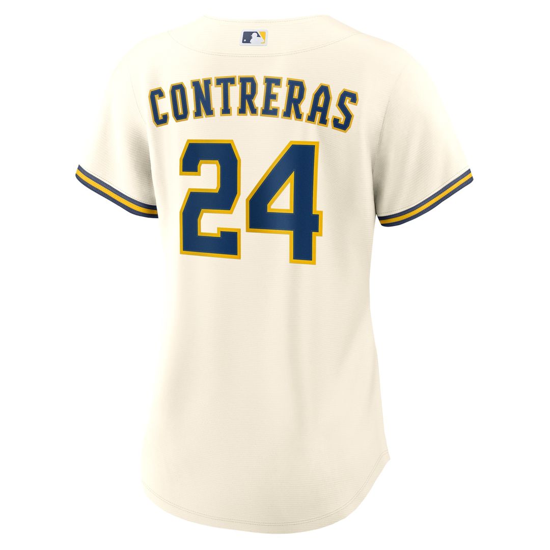 William Contreras Milwaukee Brewers Nike Women's Home Replica Jersey - Cream Official MLB Team Apparel Baseball Fan Gear