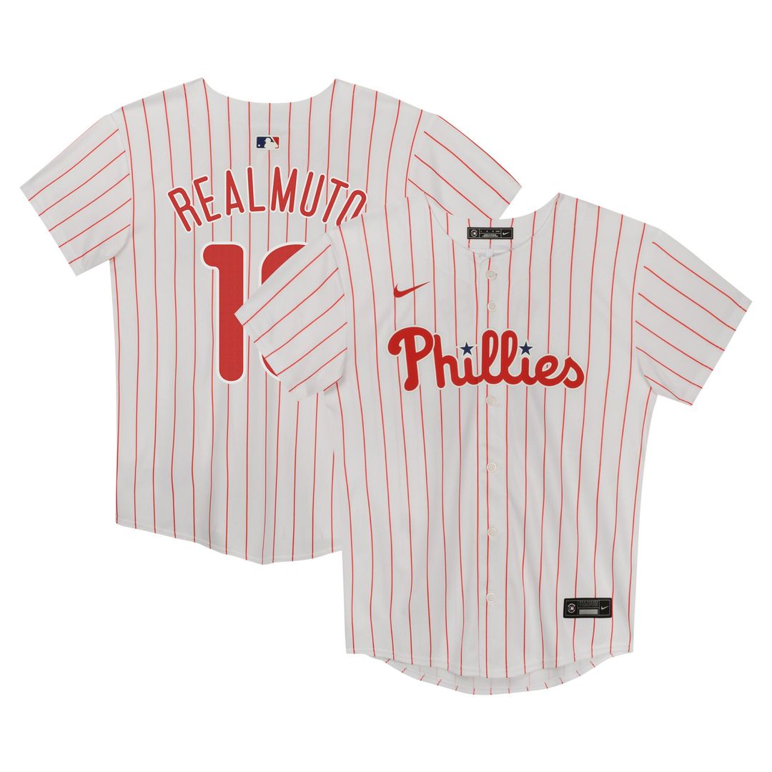 J.T. Realmuto Philadelphia Phillies Nike Preschool Home Game Jersey - White Official MLB Team Apparel Baseball Fan Gear