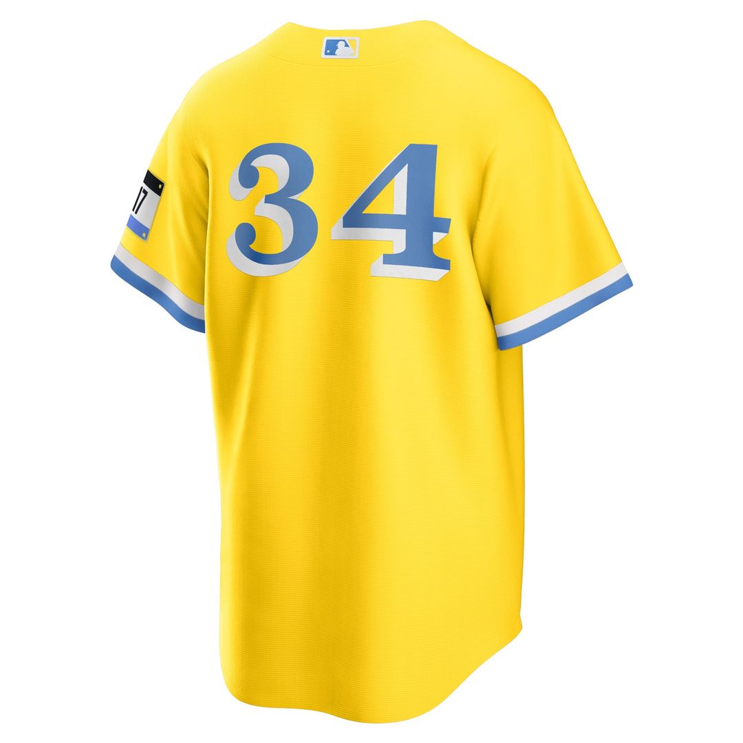 David Ortiz Boston Red Sox Nike Retired Player City Connect Replica Jersey - Gold Official MLB Team Apparel Baseball Fan Gear