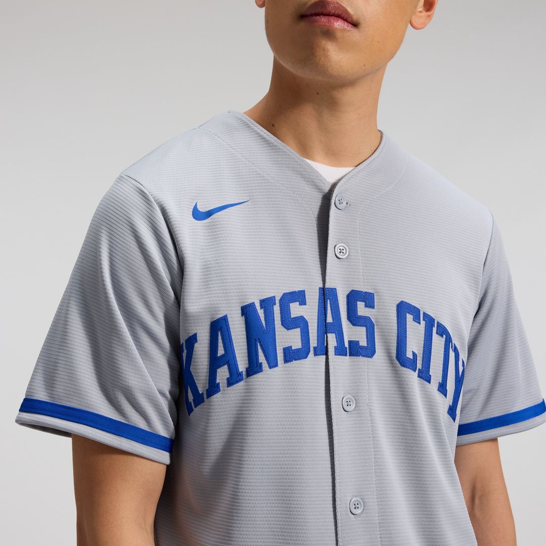 Bobby Witt Jr. Kansas City Royals Nike Road Replica Jersey - Gray Official MLB Team Apparel Baseball Fan Gear