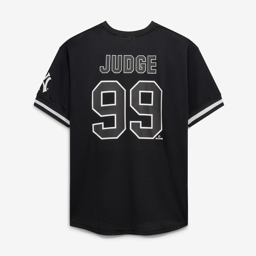 Aaron Judge New York Yankees Fanatics Big & Tall Heavyweight Mesh Jersey - Black/White Official MLB Team Apparel Baseball Fan Gear