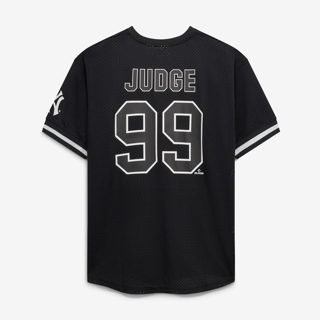 Aaron Judge New York Yankees Fanatics Big & Tall Heavyweight Mesh Jersey - Black/White Official MLB Team Apparel Baseball Fan Gear