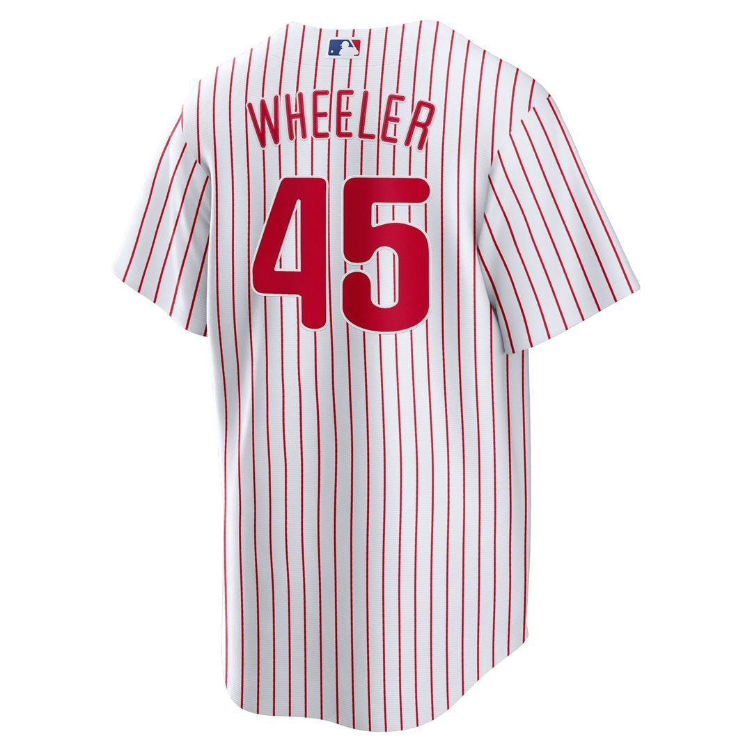 Zack Wheeler Philadelphia Phillies Nike Home Replica Jersey - White Official MLB Team Apparel Baseball Fan Gear