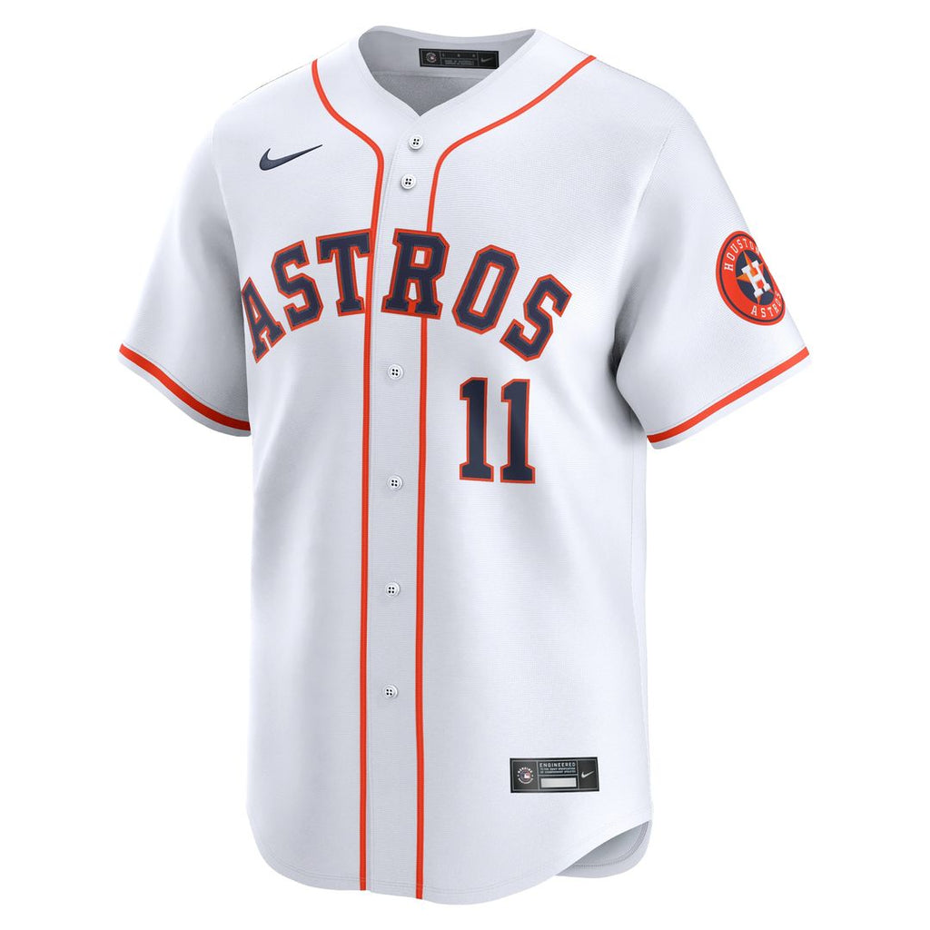 Cam Smith #11 Houston Astros Nike Home Limited Player Jersey - White Official MLB Team Apparel Baseball Fan Gear