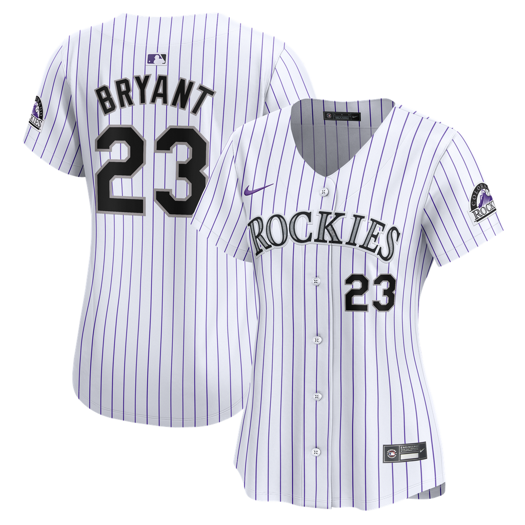 Kris Bryant Colorado Rockies Nike Women's Home Limited Player Jersey - White Official MLB Team Apparel Baseball Fan Gear