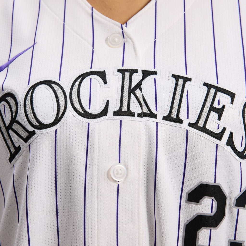 Kris Bryant Colorado Rockies Nike Women's Home Limited Player Jersey - White Official MLB Team Apparel Baseball Fan Gear