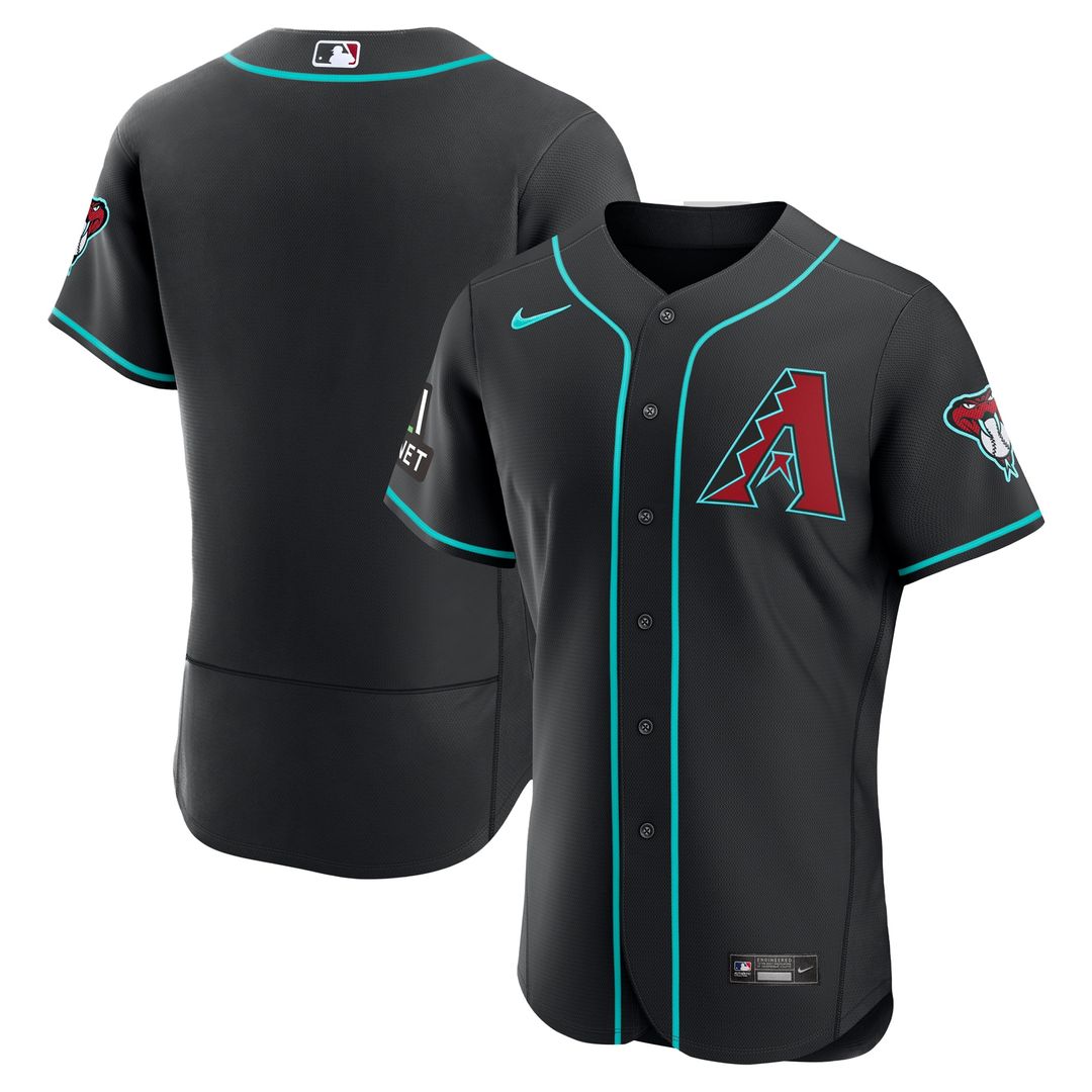 Arizona Diamondbacks Nike Home Sponsor Patch Authentic Jersey - Cream Official MLB Team Apparel Baseball Fan Gear