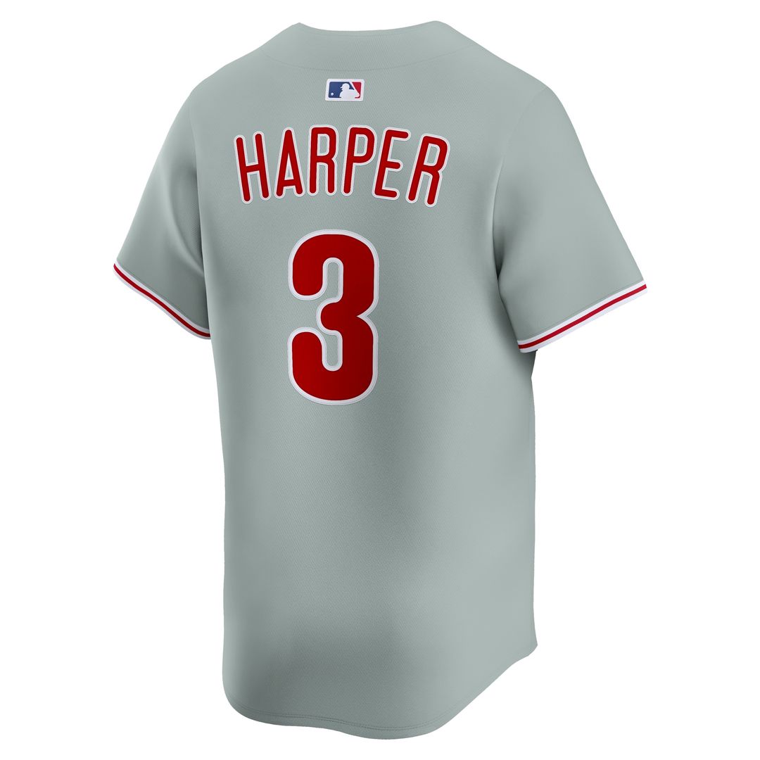 Bryce Harper Philadelphia Phillies Nike Home Limited Player Jersey - White Official MLB Team Apparel Baseball Fan Gear