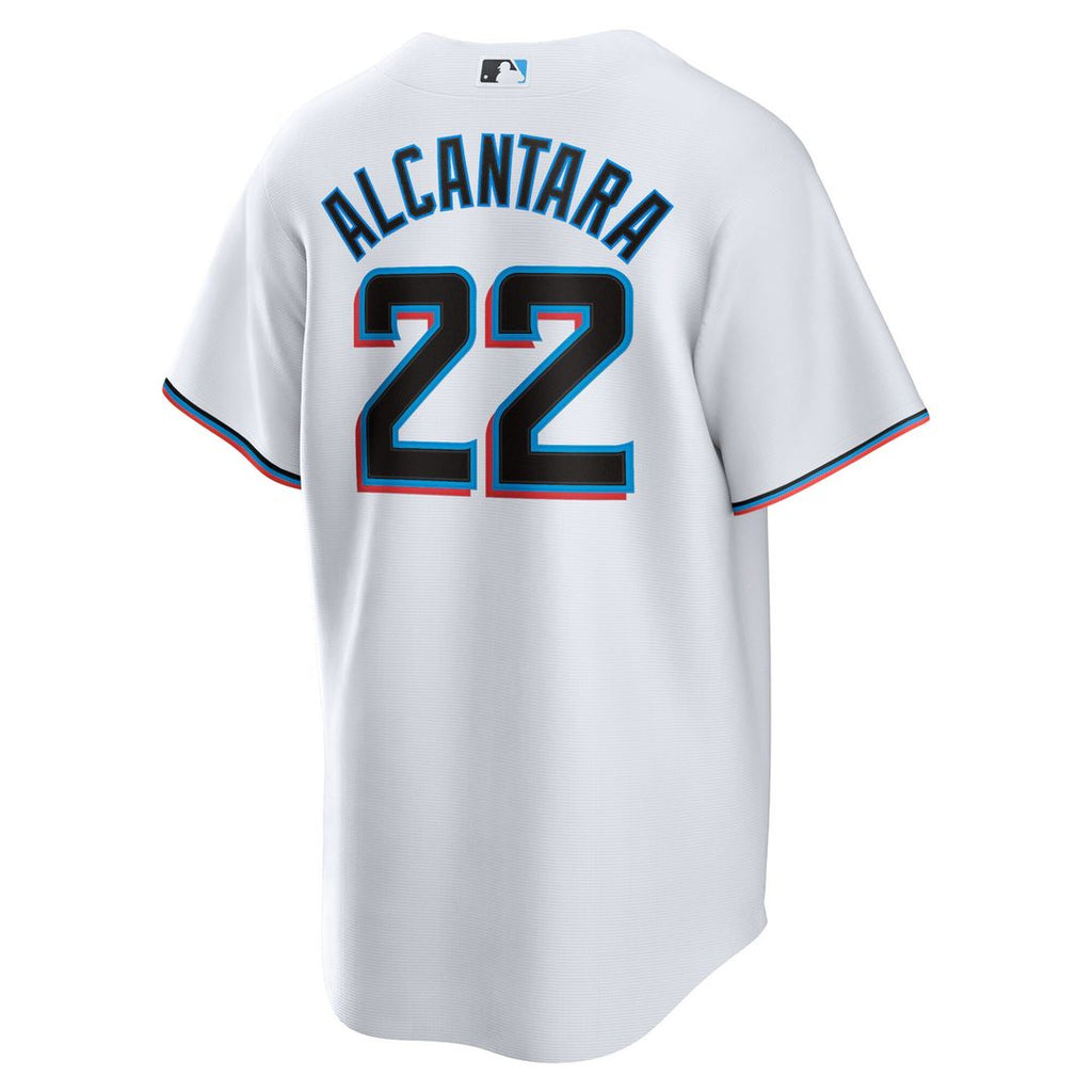 Sandy Alcantara Miami Marlins Nike Replica Player Jersey - White Official MLB Team Apparel Baseball Fan Gear