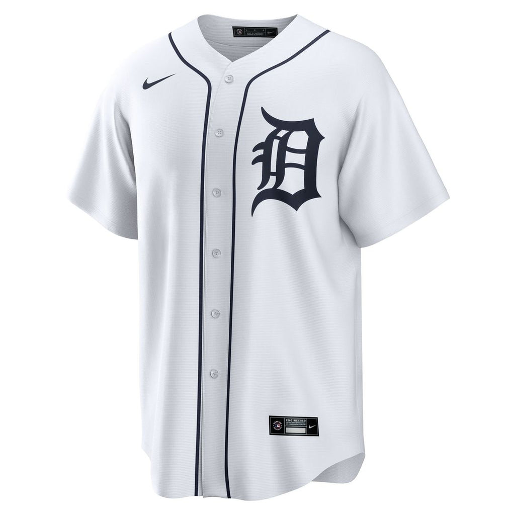 Dillon Dingler Detroit Tigers Nike Home Replica Jersey - White Official MLB Team Apparel Baseball Fan Gear