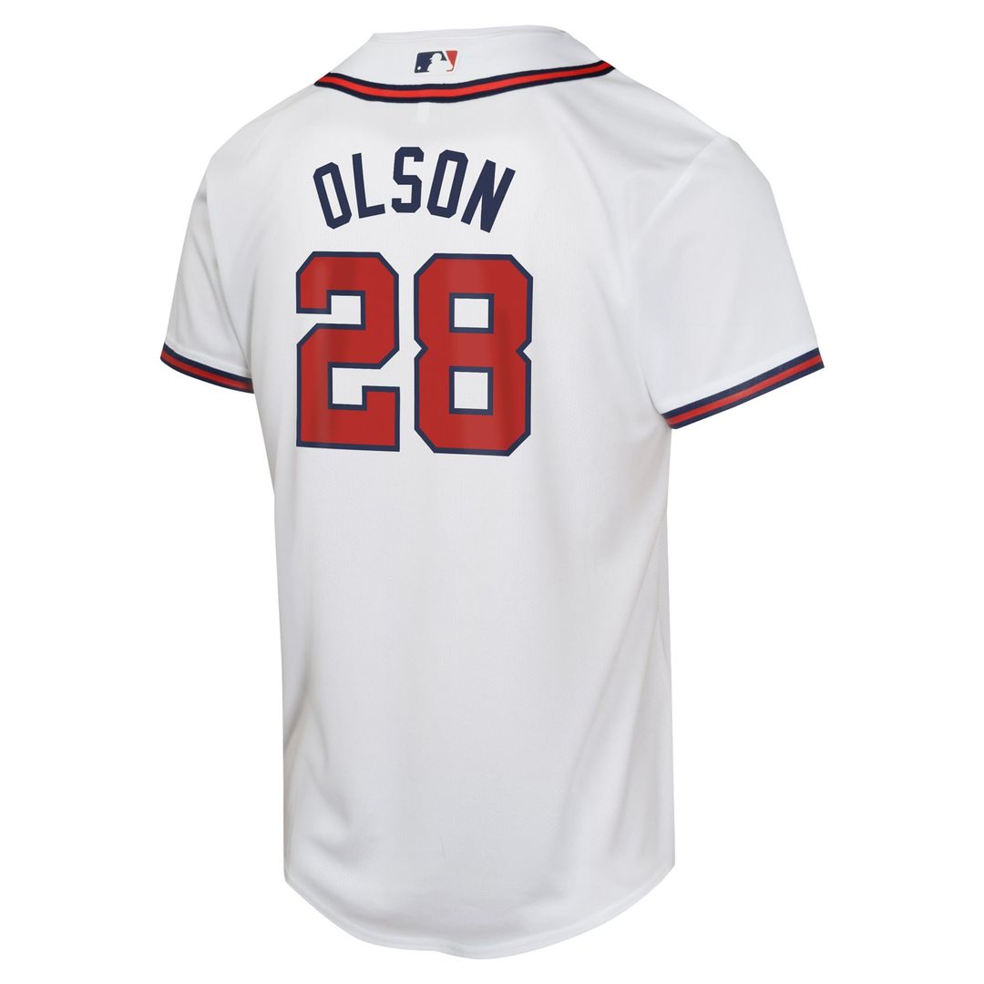 Matt Olson Atlanta Braves Nike Youth Home Game Player Jersey - White Official MLB Team Apparel Baseball Fan Gear