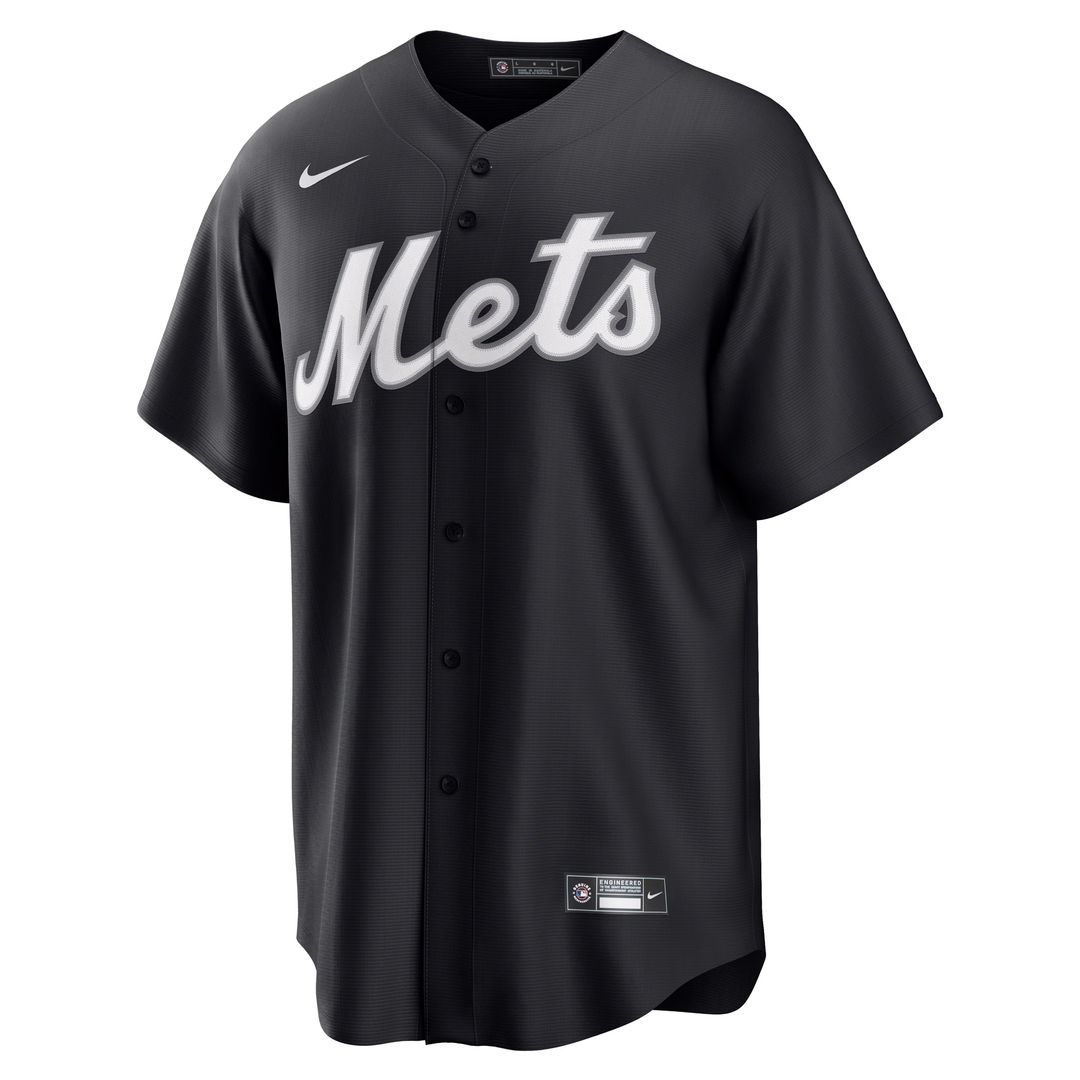 Francisco Lindor New York Mets Nike Replica Player Jersey - Black Official MLB Team Apparel Baseball Fan Gear
