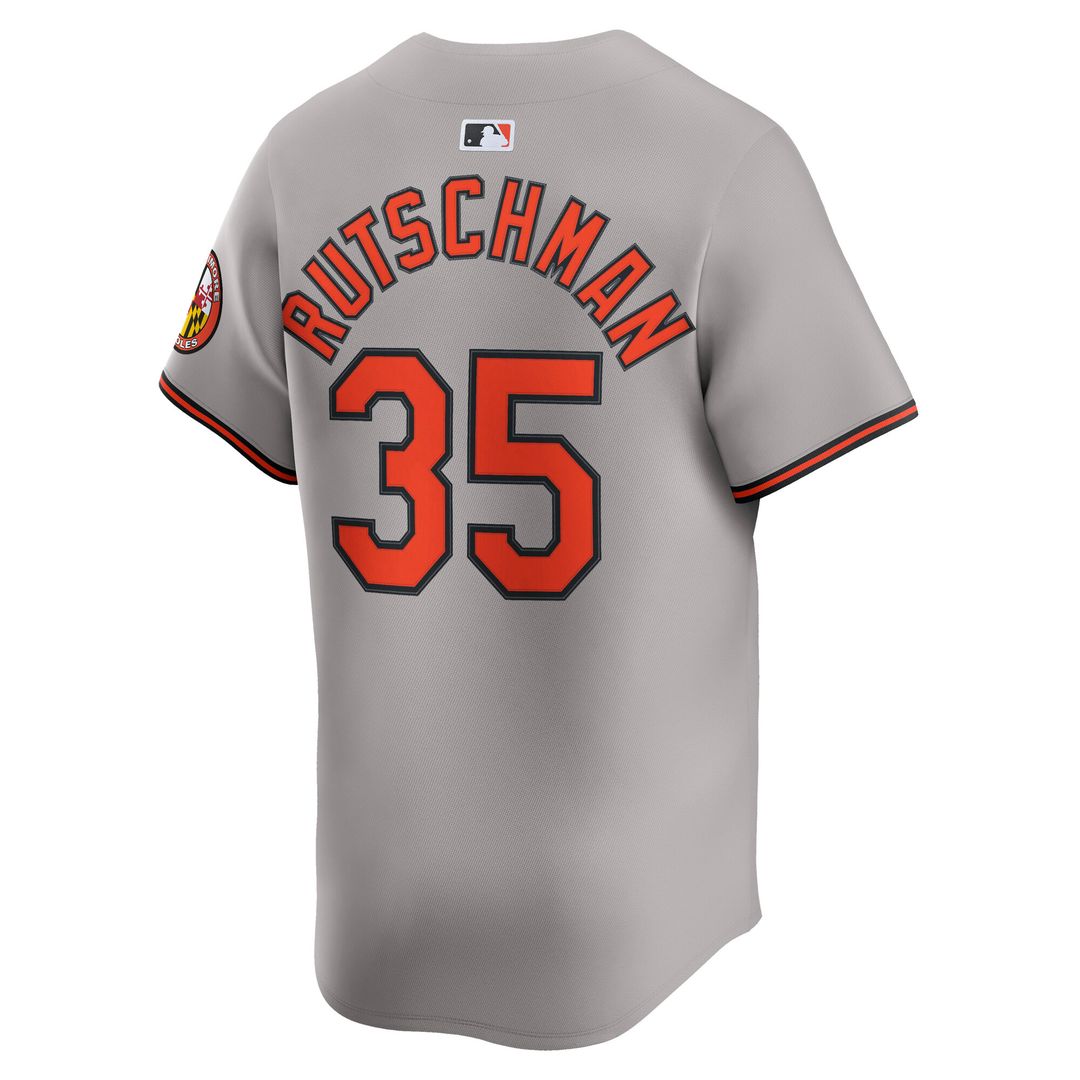 Adley Rutschman Baltimore Orioles Nike Road Limited Player Jersey - Gray Official MLB Team Apparel Baseball Fan Gear