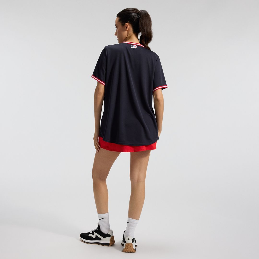 Cleveland Guardians Nike Women's Alternate Replica Jersey - Navy Official MLB Team Apparel Baseball Fan Gear