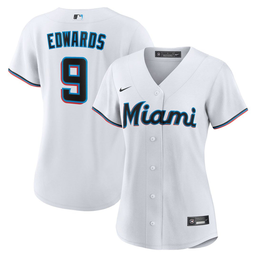 Xavier Edwards Miami Marlins Nike Women's Home Replica Jersey - White Official MLB Team Apparel Baseball Fan Gear