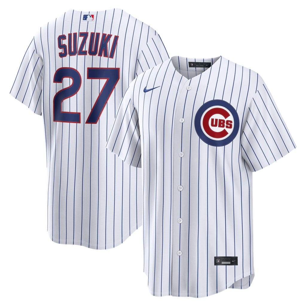 Seiya Suzuki Chicago Cubs Nike Home Replica Jersey - White Official MLB Team Apparel Baseball Fan Gear