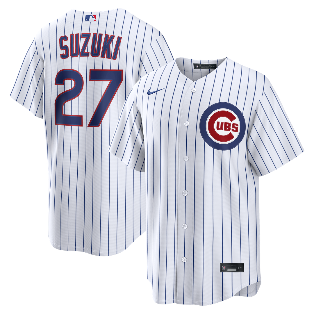 Seiya Suzuki Chicago Cubs Nike Home Replica Jersey - White Official MLB Team Apparel Baseball Fan Gear