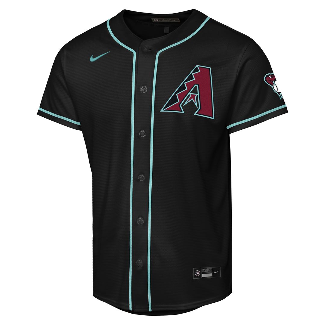 Corbin Carroll Arizona Diamondbacks Nike Youth Alternate Stadium Jersey - Black Official MLB Team Apparel Baseball Fan Gear