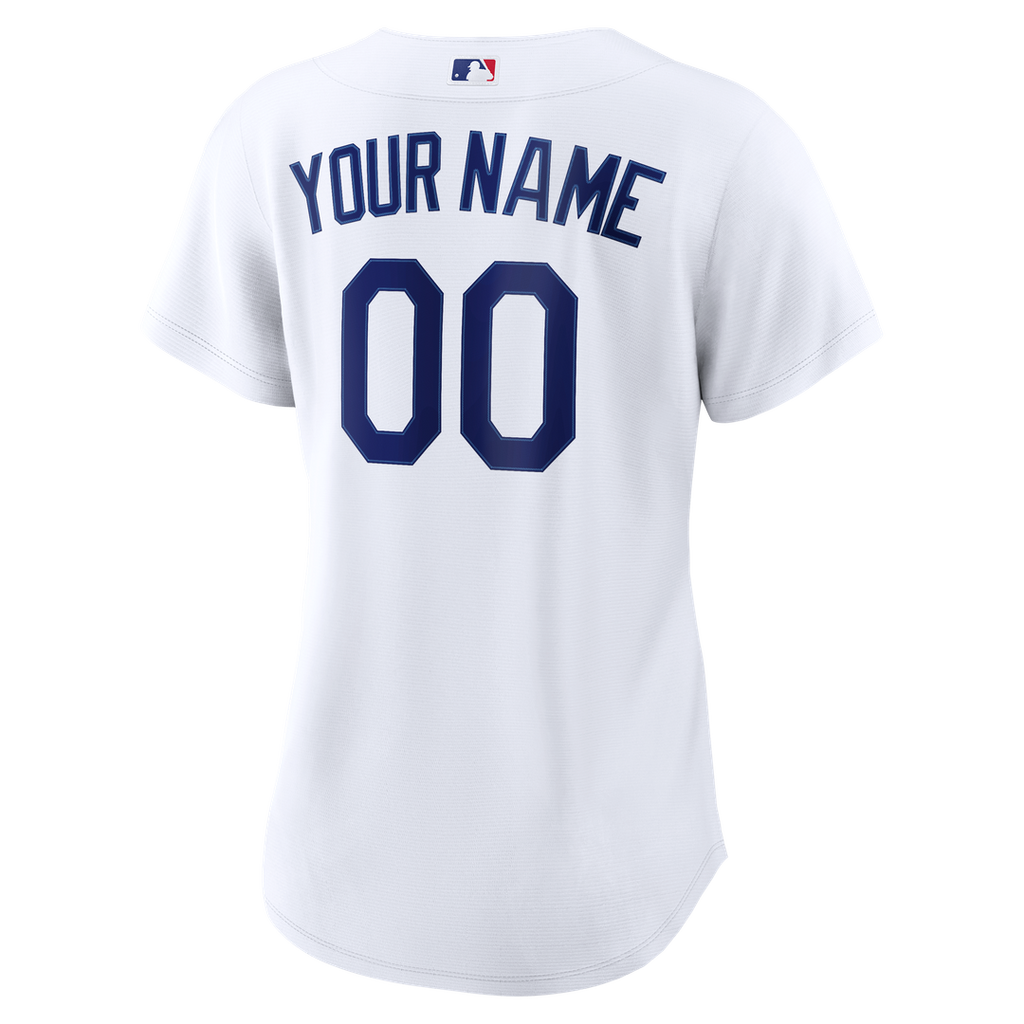 Los Angeles Dodgers Nike Women's Home Replica Custom Jersey - White Official MLB Team Apparel Baseball Fan Gear
