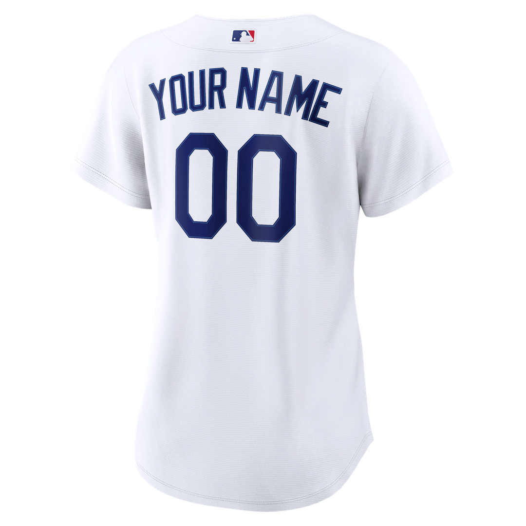 Los Angeles Dodgers Nike Women's Home Replica Custom Jersey - White Official MLB Team Apparel Baseball Fan Gear