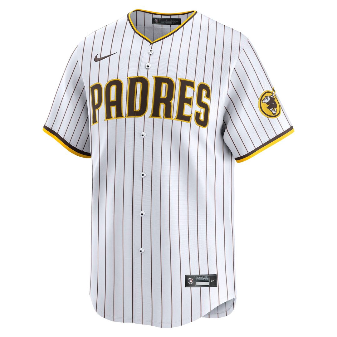 Jackson Merrill San Diego Padres Nike Home Limited Player Jersey - White Official MLB Team Apparel Baseball Fan Gear