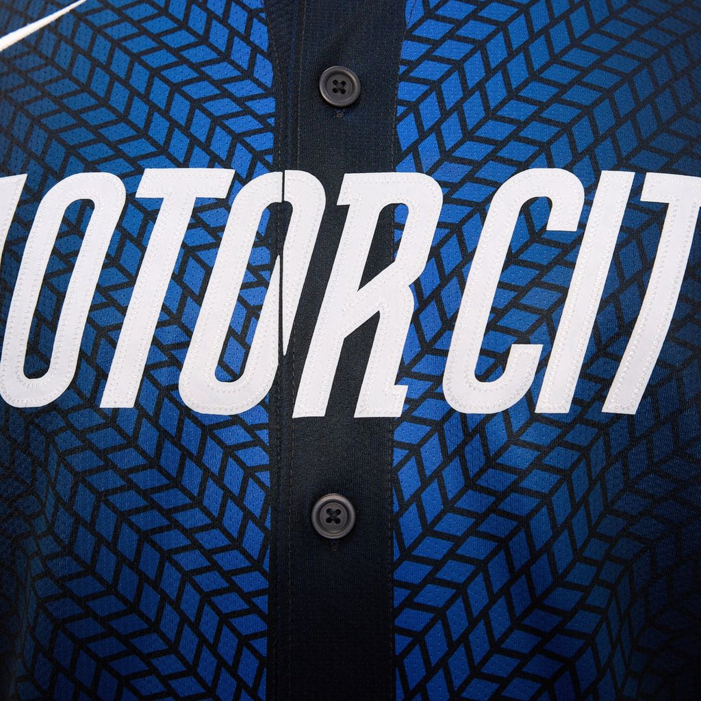 Detroit Tigers Nike City Connect Limited Jersey - Blue Official MLB Team Apparel Baseball Fan Gear