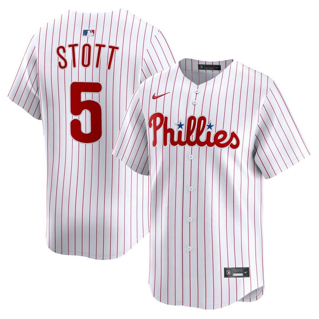Bryson Stott Philadelphia Phillies Nike Home Limited Player Jersey - White Official MLB Team Apparel Baseball Fan Gear