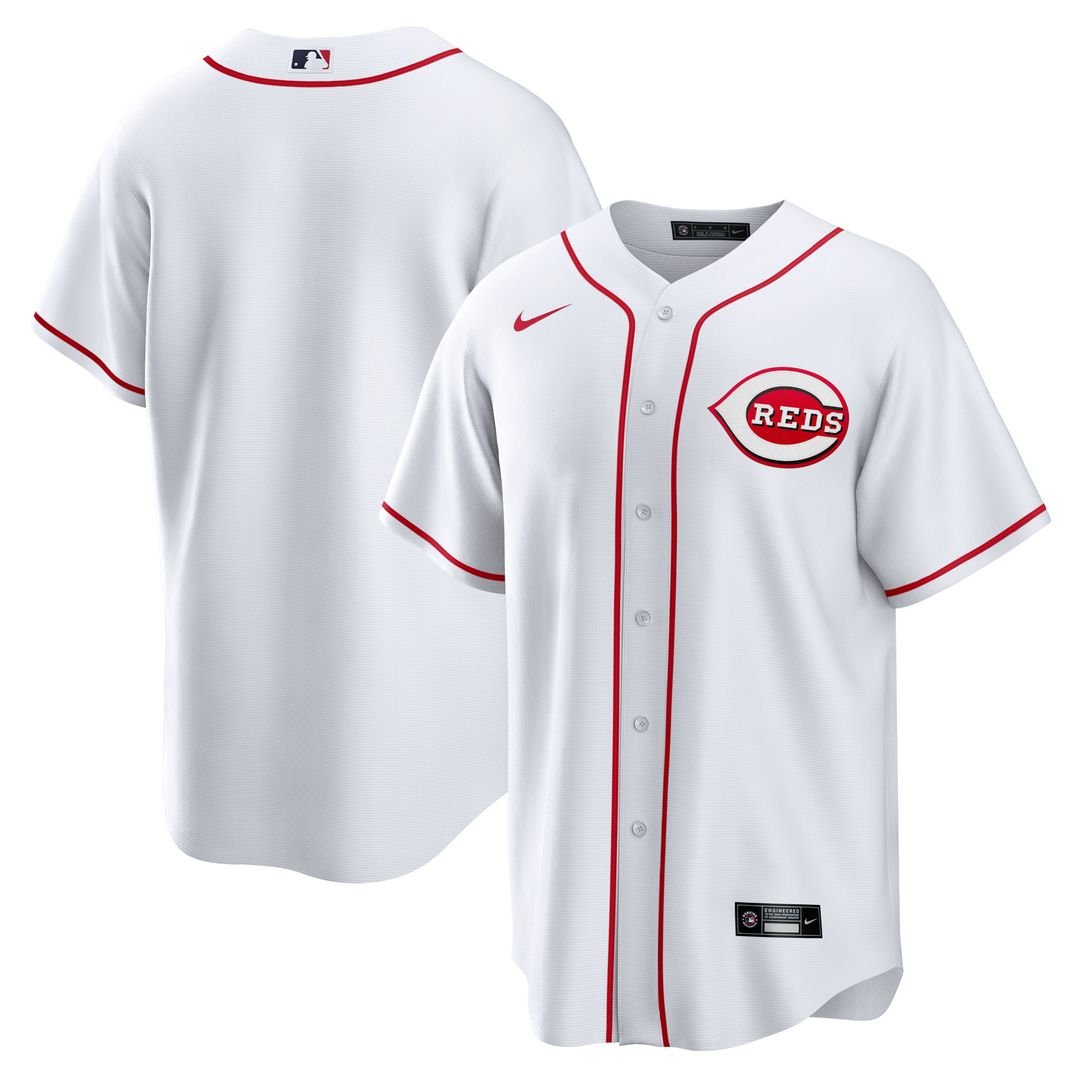 Cincinnati Reds Nike Home Blank Replica Jersey - White Official MLB Team Apparel Baseball Fan Gear