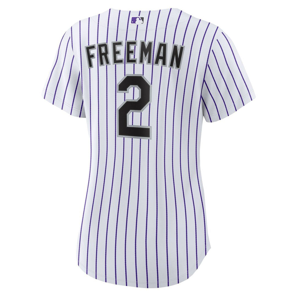 Tyler Freeman Colorado Rockies Nike Women's Home Replica Jersey - White Official MLB Team Apparel Baseball Fan Gear