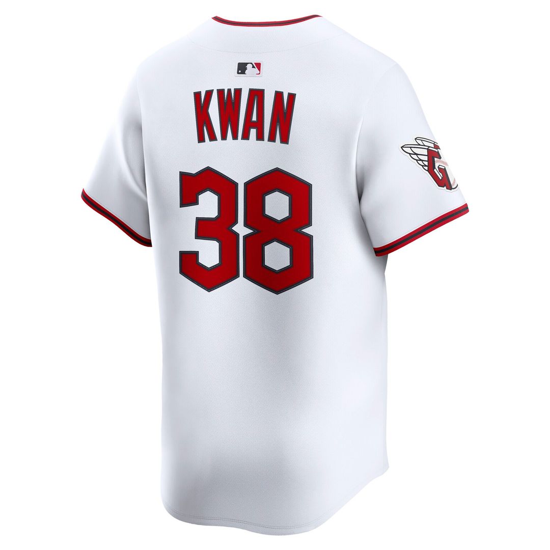 Steven Kwan Cleveland Guardians Nike Home Limited Player Jersey - White Official MLB Team Apparel Baseball Fan Gear