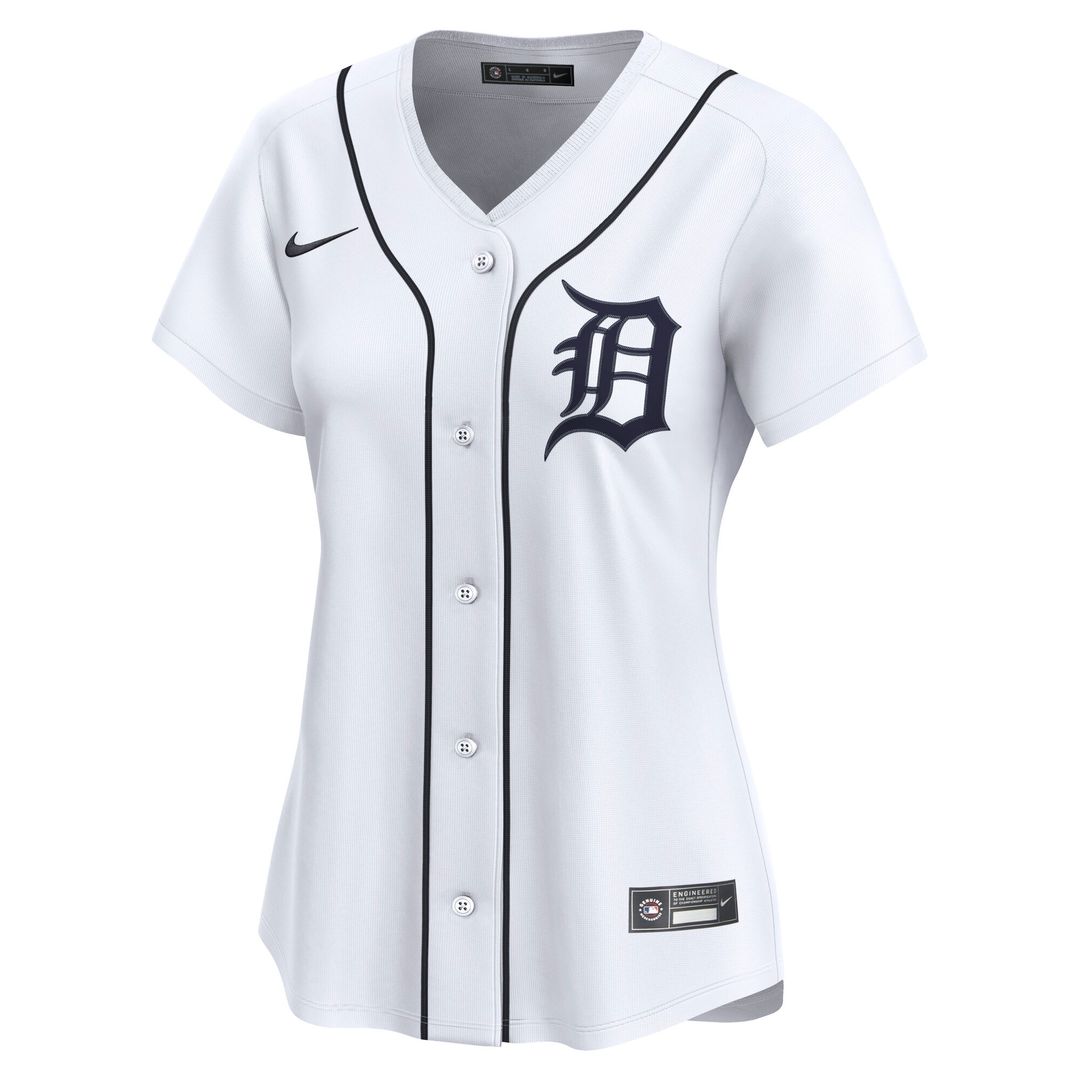 Detroit Tigers Nike Women's Home Limited Jersey - White Official MLB Team Apparel Baseball Fan Gear