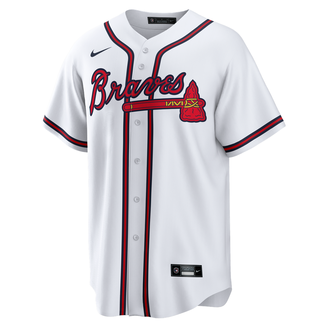 Atlanta Braves Nike Home Big & Tall Replica Jersey - White Official MLB Team Apparel Baseball Fan Gear