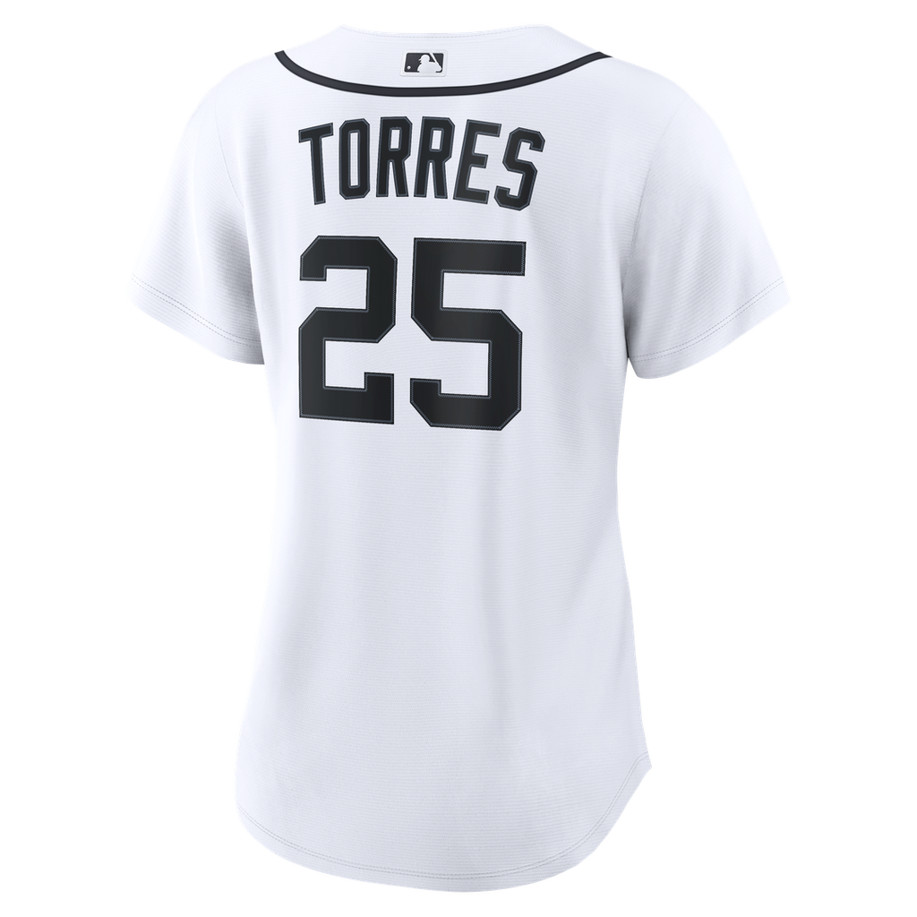 Gleyber Torres Detroit Tigers Nike Women's Home Replica Jersey - White Official MLB Team Apparel Baseball Fan Gear