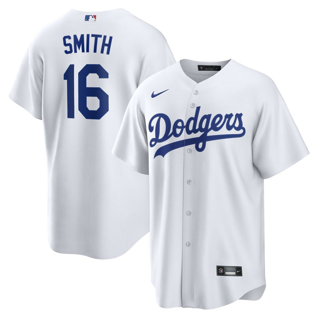 Will Smith Los Angeles Dodgers Nike Home Replica Jersey - White Official MLB Team Apparel Baseball Fan Gear