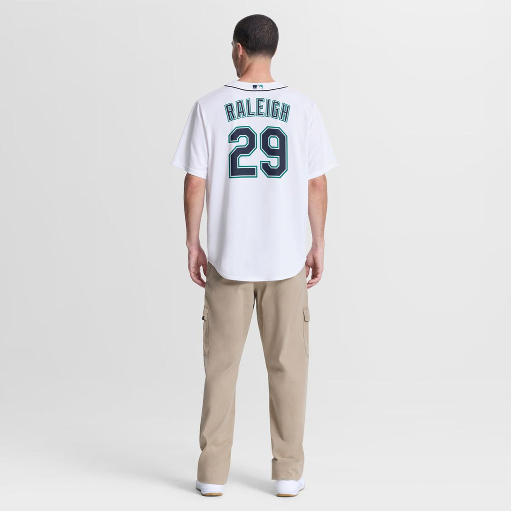 Cal Raleigh Seattle Mariners Nike Home Replica Jersey - White Official MLB Team Apparel Baseball Fan Gear