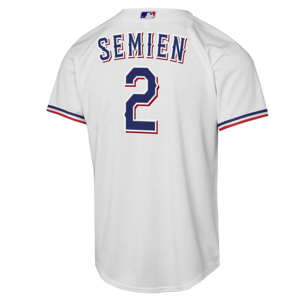 Marcus Semien Texas Rangers Nike Youth Home Replica Player Jersey - White Official MLB Team Apparel Baseball Fan Gear