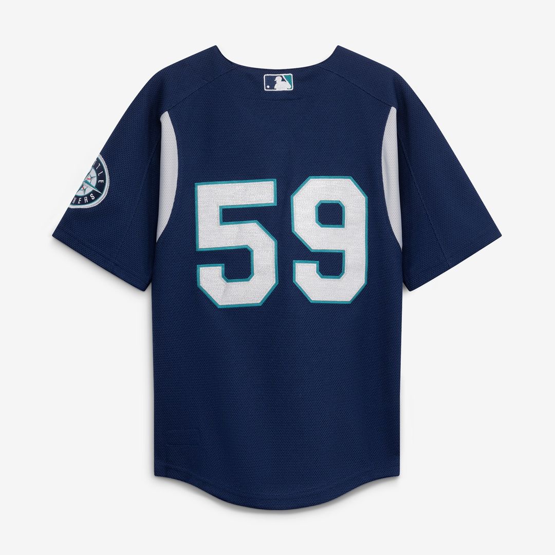 Felix Hernandez Seattle Mariners Mitchell & Ness Preschool Cooperstown Collection Batting Practice Jersey - Navy Official MLB Team Apparel Baseball Fa