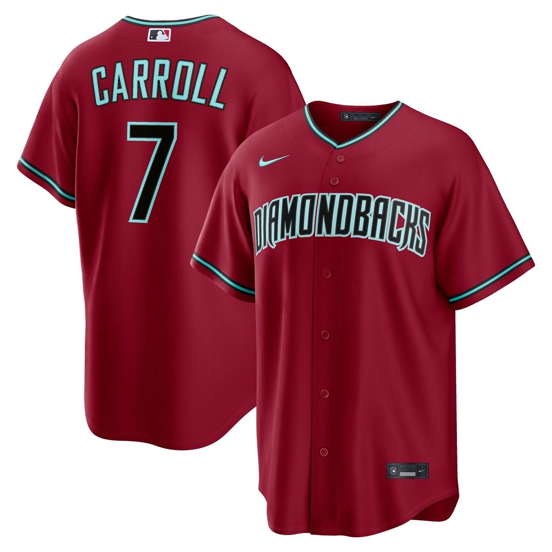 Corbin Carroll Arizona Diamondbacks Nike Road Replica Jersey - Gray Official MLB Team Apparel Baseball Fan Gear